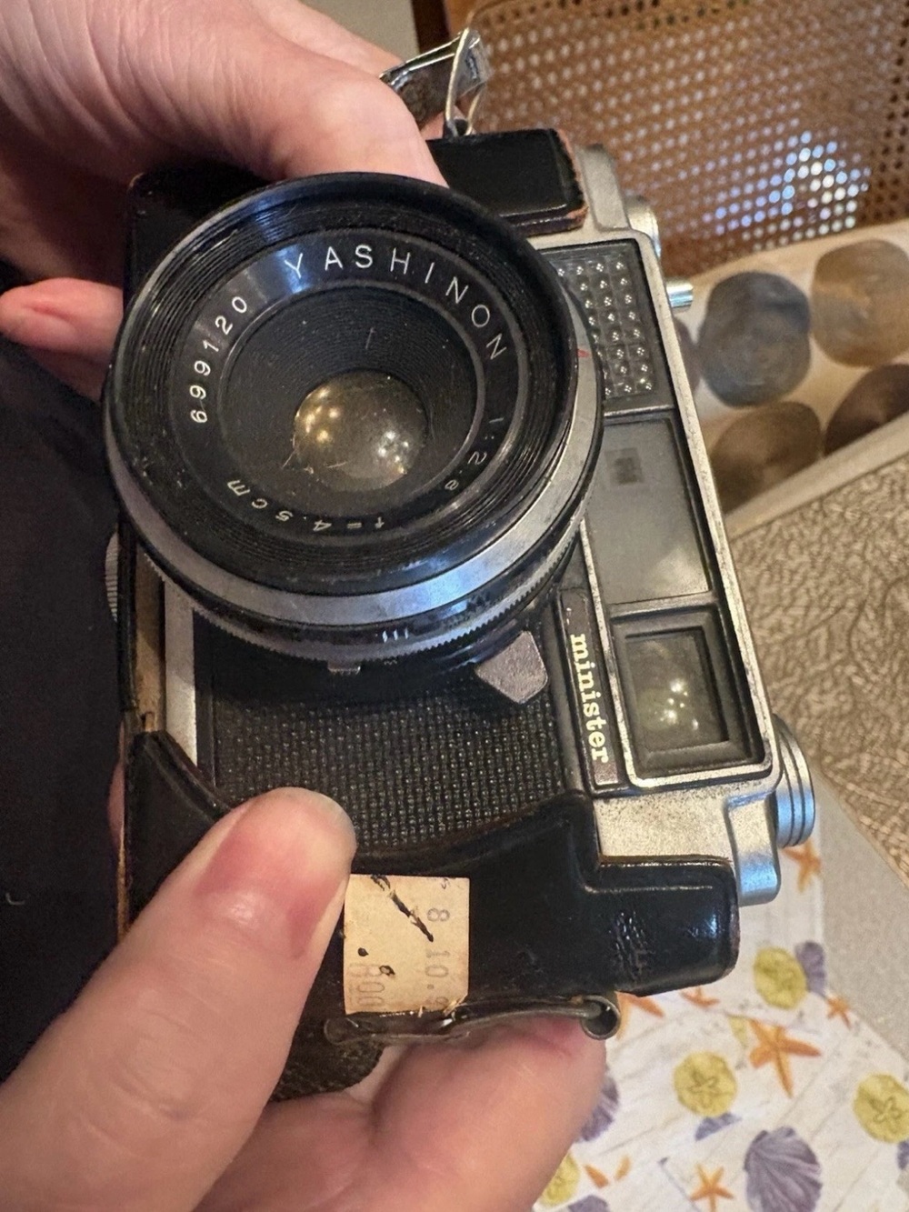 Yashica Camera in Black and Silver with Yashinon Lens